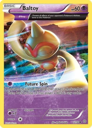 'Pokemon - 'Baltoy (32) 032/98  - Reverse Holofoil XY  Ancient Origins - Common