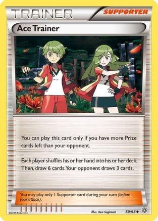 'Pokemon - 'Ace Trainer 069/98  - Reverse Holofoil XY  Ancient Origins - Uncommon
