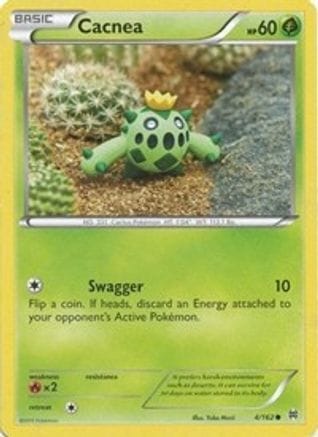 'Pokemon - 'Cacnea 004/162  XY  BREAKthrough - Common