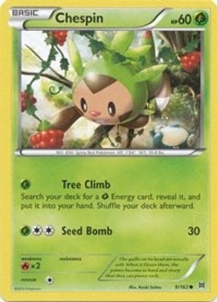 'Pokemon - 'Chespin (9) 009/162  XY  BREAKthrough - Common