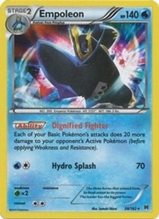 'Pokemon - 'Empoleon 038/162  - Reverse Holofoil XY  BREAKthrough - Holo Rare
