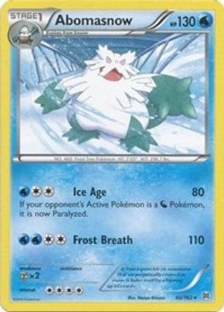 'Pokemon - 'Abomasnow 040  XY  BREAKthrough - Rare