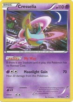 'Pokemon - 'Cresselia 070/162  - Reverse Holofoil XY  BREAKthrough - Rare
