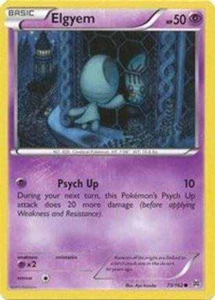 'Pokemon - 'Elgyem 073/162  XY  BREAKthrough - Common