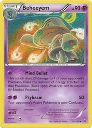 'Pokemon - 'Beheeyem 074/162  - Reverse Holofoil XY  BREAKthrough - Uncommon