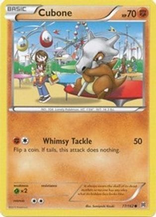 'Pokemon - 'Cubone 077/162  - Reverse Holofoil XY  BREAKthrough - Common