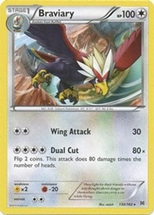 'Pokemon - 'Braviary 130  - Reverse Holofoil XY  BREAKthrough - Rare