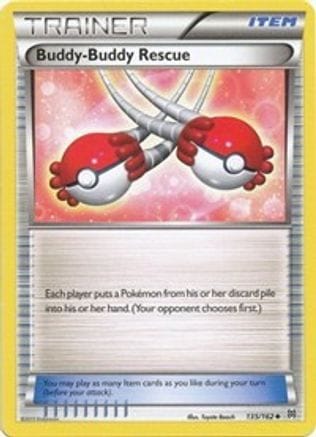 'Pokemon - 'Buddy-Buddy Rescue 135/162  - Reverse Holofoil XY  BREAKthrough - Uncommon
