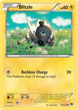 'Pokemon - 'Blitzle 048  XY  BREAKpoint - Common