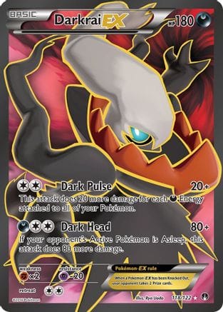 'Pokemon - 'Darkrai EX (Full Art) 118/122  - Holofoil XY  BREAKpoint - Ultra Rare
