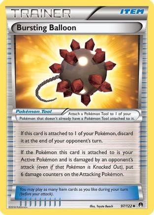 'Pokemon - 'Bursting Balloon 097/122  - Reverse Holofoil XY  BREAKpoint - Uncommon