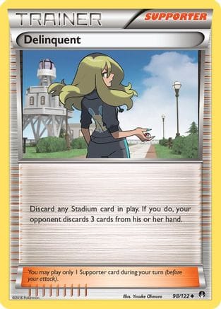 'Pokemon - 'Delinquent 098/122  XY  BREAKpoint - Uncommon