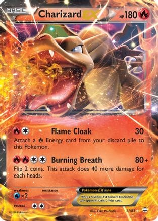 'Pokemon - 'Charizard EX 011/83  - Holofoil Generations - Ultra Rare