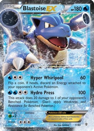 'Pokemon - 'Blastoise EX 017/83  - Holofoil Generations - Ultra Rare