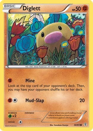 'Pokemon - 'Diglett 038/83  - Reverse Holofoil Generations - Common