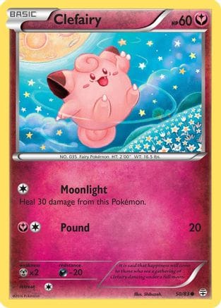 'Pokemon - 'Clefairy 050/83  - Reverse Holofoil Generations - Common