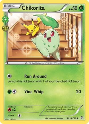 'Pokemon - 'Chikorita RC1/RC32  Generations Radiant Collection - Common