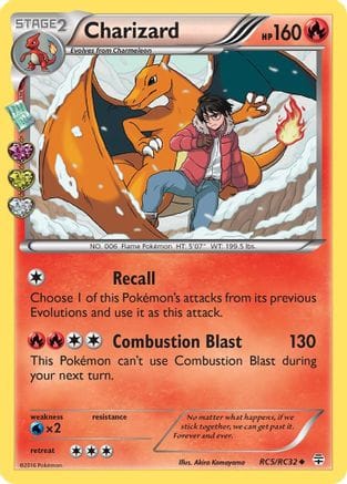 'Pokemon - 'Charizard RC5/RC32  - Holofoil Generations Radiant Collection - Uncommon