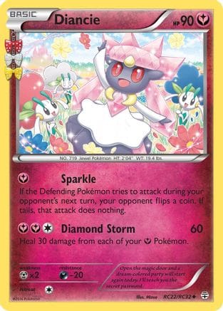 'Pokemon - 'Diancie RC22/RC32  - Holofoil Generations Radiant Collection - Uncommon