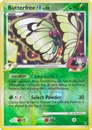 'Pokemon - 'Butterfree FB 017/147  - Reverse Holofoil League & Championship Cards - Promo