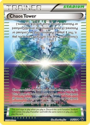 'Pokemon - 'Chaos Tower 094/124  - Reverse Holofoil XY  Fates Collide - Uncommon
