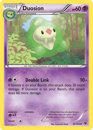 'Pokemon - 'Duosion 034/124  XY  Fates Collide - Uncommon