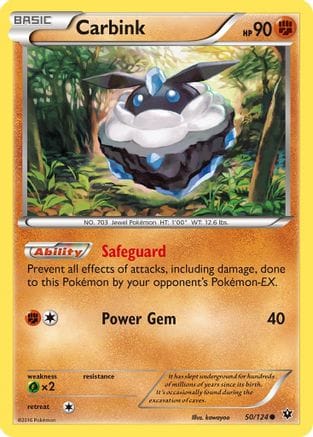 'Pokemon - 'Carbink (50) 050/124  XY  Fates Collide - Common