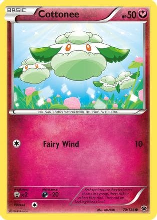 'Pokemon - 'Cottonee 070/124  XY  Fates Collide - Common