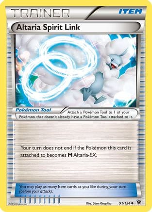 'Pokemon - 'Altaria Spirit Link 091/124  XY  Fates Collide - Uncommon