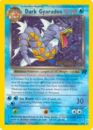 'Pokemon - 'Dark Gyarados (Prerelease) 008/82  - Holofoil WoTC Promo - Promo