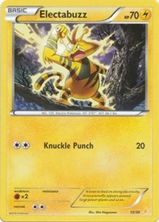 'Pokemon - 'Electabuzz (23) 023  XY Trainer Kit Pikachu Libre & Suicune - Common