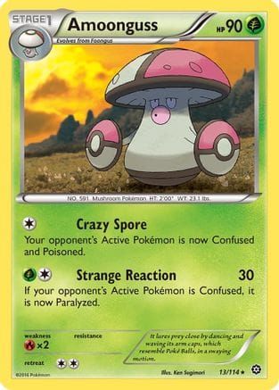'Pokemon - 'Amoonguss 013/114  XY  Steam Siege - Rare