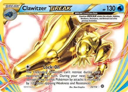 'Pokemon - 'Clawitzer BREAK 035/114  - Holofoil XY  Steam Siege - Rare BREAK