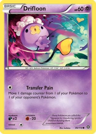 'Pokemon - 'Drifloon 046/114  XY  Steam Siege - Common