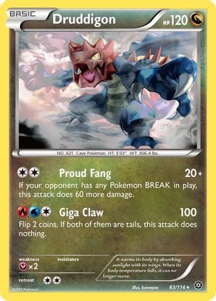 'Pokemon - 'Druddigon 083/114  XY  Steam Siege - Rare