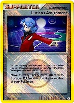 'Pokemon - 'Lucian's Assignment 092/111  - Reverse Holofoil League & Championship Cards - Promo