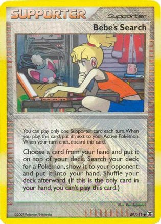 'Pokemon - 'Bebe's Search 089/111  - Reverse Holofoil League & Championship Cards - Promo