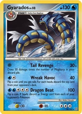 'Pokemon - 'Gyarados 019/100  - Holofoil Deck Exclusives - Holo Rare