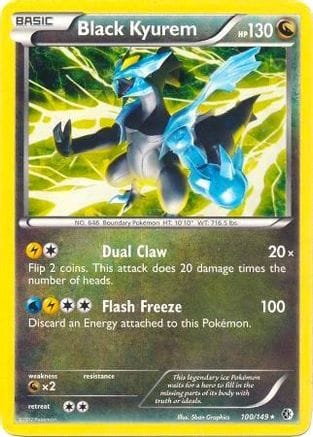 'Pokemon - 'Black Kyurem 100/149  - Holofoil Deck Exclusives - Holo Rare