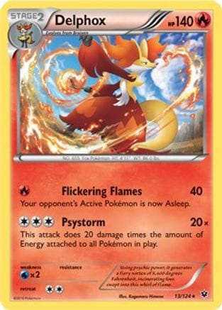 'Pokemon - 'Delphox 013/124  Deck Exclusives - Rare