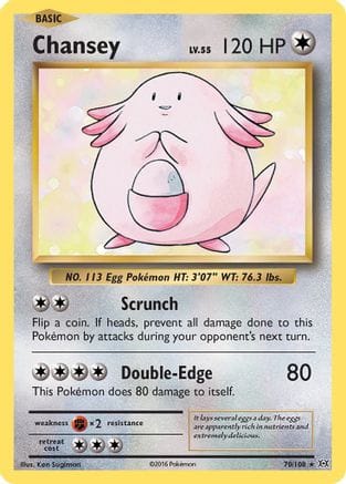 'Pokemon - 'Chansey 070/108  - Holofoil XY  Evolutions - Holo Rare