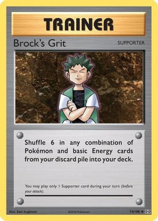 'Pokemon - 'Brock's Grit 074/108  XY  Evolutions - Uncommon