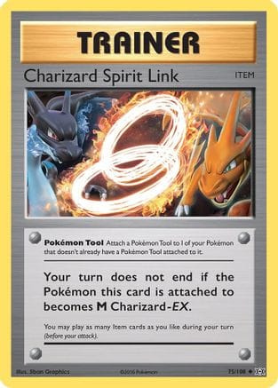 'Pokemon - 'Charizard Spirit Link 075/108  XY  Evolutions - Uncommon