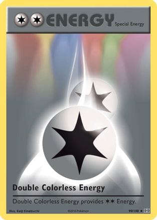 'Pokemon - 'Double Colorless Energy 090/108  - Reverse Holofoil XY  Evolutions - Uncommon