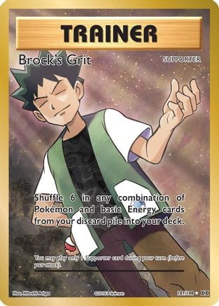 'Pokemon - 'Brock's Grit (Full Art) 107/108  - Holofoil XY  Evolutions - Ultra Rare