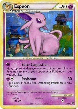 'Pokemon - 'Espeon 002/090  - Holofoil Deck Exclusives - Holo Rare