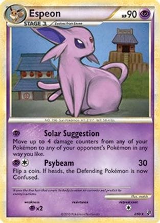 'Pokemon - 'Espeon 002/090  Deck Exclusives - Rare