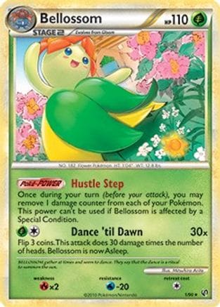 'Pokemon - 'Bellossom 001/090  Deck Exclusives - Rare