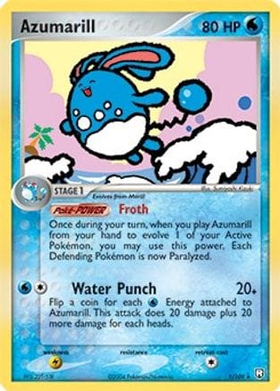 'Pokemon - 'Azumarill 001/109  Deck Exclusives - Rare