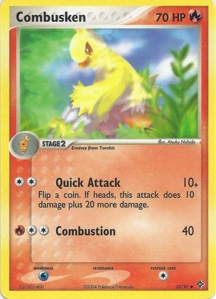 'Pokemon - 'Combusken 025  EX Battle Stadium - Uncommon